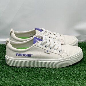 CARIUMA OCA Low Pantone Snow White Canvas Contrast Thread Sneaker Women's Size 5